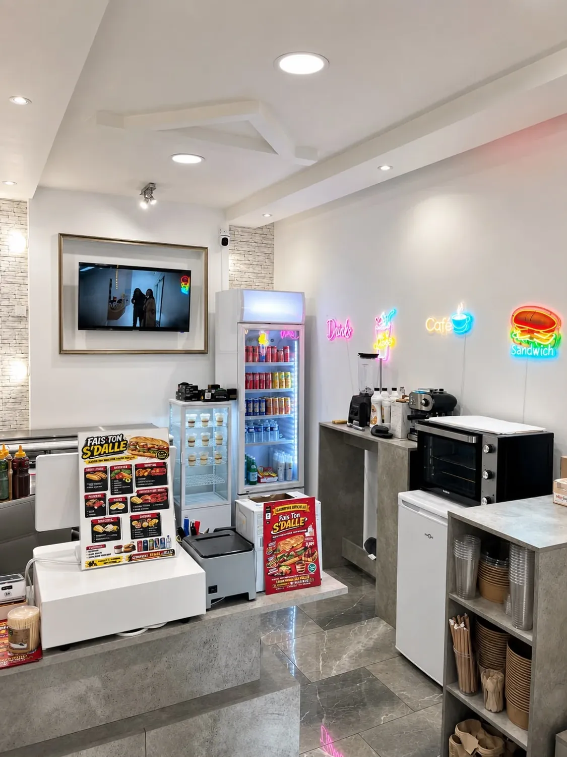 Ambiance FAIS TON S'DALLE - Interieur du restaurant