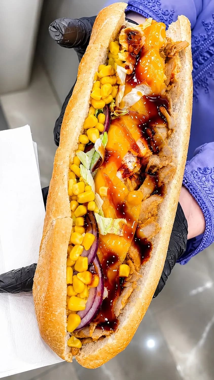 Préparation d'un sandwich sur mesure par nos chefs